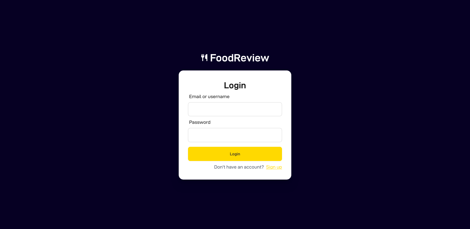 Preview image 1 of project Food Review